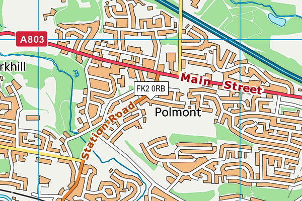 FK2 0RB map - OS VectorMap District (Ordnance Survey)