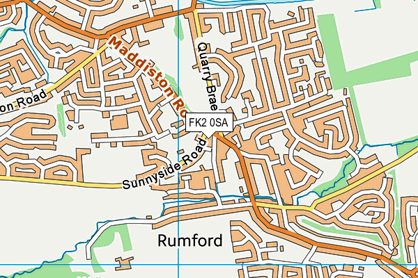 FK2 0SA map - OS VectorMap District (Ordnance Survey)