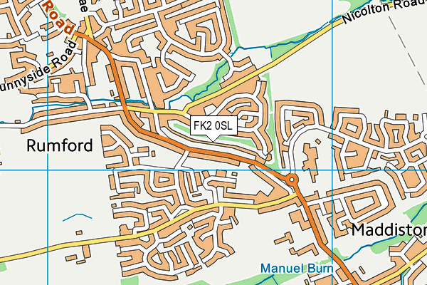FK2 0SL map - OS VectorMap District (Ordnance Survey)
