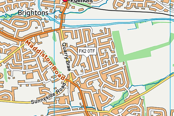 FK2 0TF map - OS VectorMap District (Ordnance Survey)