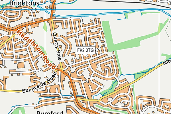 FK2 0TG map - OS VectorMap District (Ordnance Survey)