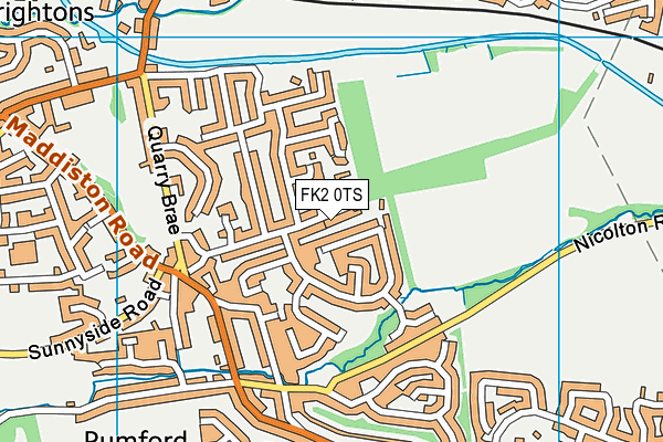 FK2 0TS map - OS VectorMap District (Ordnance Survey)