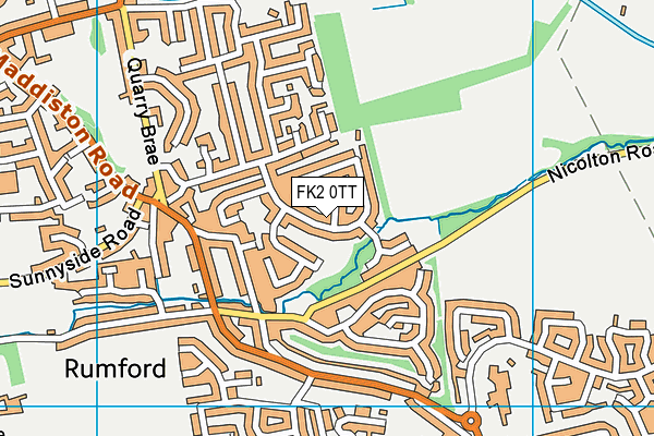 FK2 0TT map - OS VectorMap District (Ordnance Survey)