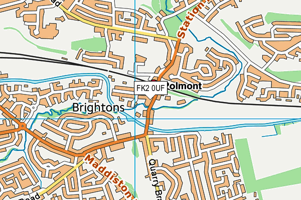 FK2 0UF map - OS VectorMap District (Ordnance Survey)