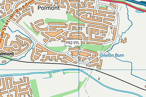 FK2 0YL map - OS VectorMap District (Ordnance Survey)