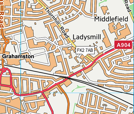 FK2 7AB map - OS VectorMap District (Ordnance Survey)