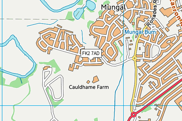 FK2 7AD map - OS VectorMap District (Ordnance Survey)