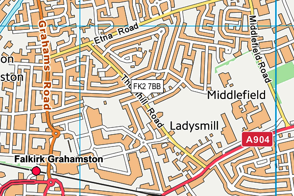 FK2 7BB map - OS VectorMap District (Ordnance Survey)