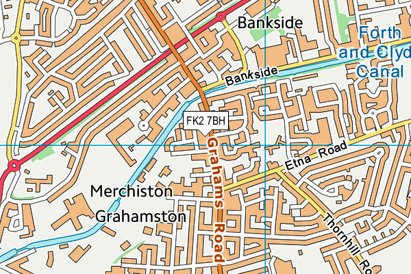 FK2 7BH map - OS VectorMap District (Ordnance Survey)
