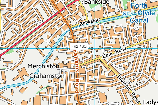 FK2 7BQ map - OS VectorMap District (Ordnance Survey)