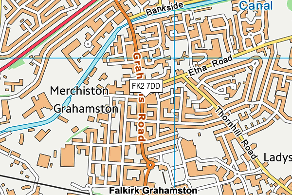 FK2 7DD map - OS VectorMap District (Ordnance Survey)