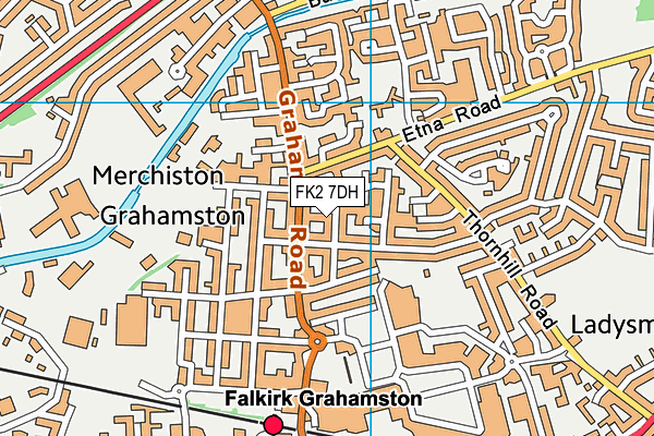 FK2 7DH map - OS VectorMap District (Ordnance Survey)