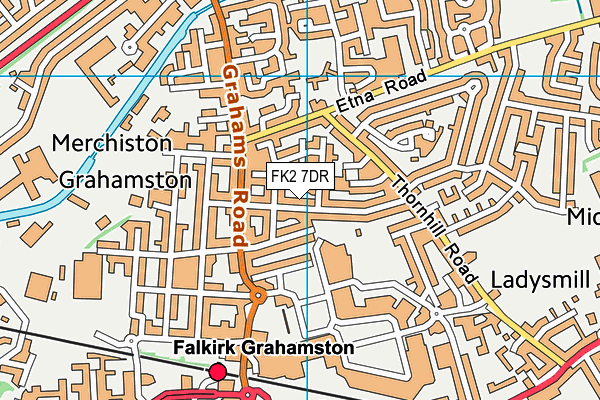 FK2 7DR map - OS VectorMap District (Ordnance Survey)