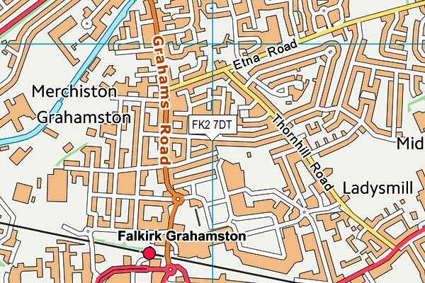 FK2 7DT map - OS VectorMap District (Ordnance Survey)