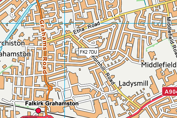FK2 7DU map - OS VectorMap District (Ordnance Survey)