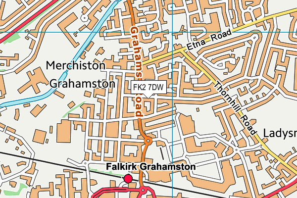 FK2 7DW map - OS VectorMap District (Ordnance Survey)