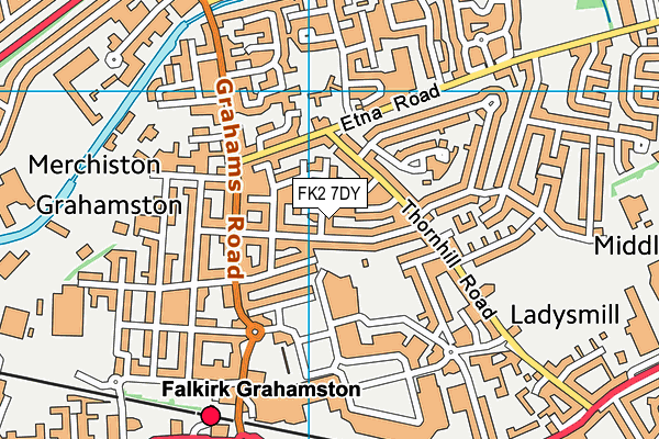 FK2 7DY map - OS VectorMap District (Ordnance Survey)