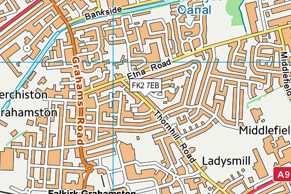 FK2 7EB map - OS VectorMap District (Ordnance Survey)