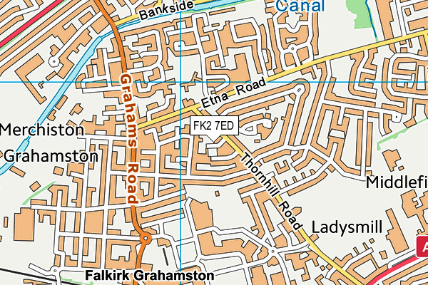 FK2 7ED map - OS VectorMap District (Ordnance Survey)