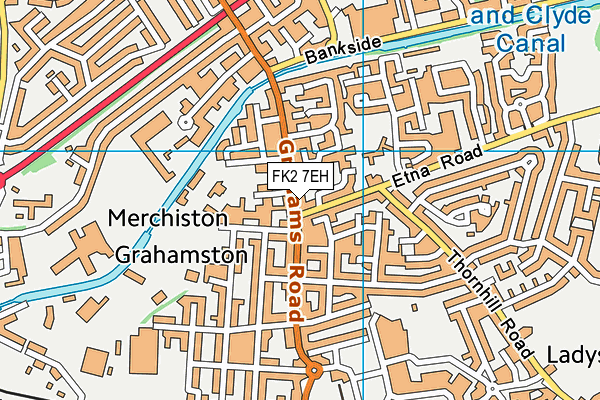 FK2 7EH map - OS VectorMap District (Ordnance Survey)