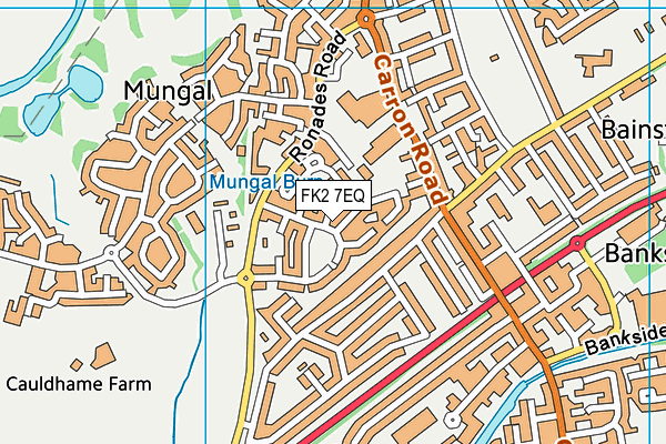 FK2 7EQ map - OS VectorMap District (Ordnance Survey)