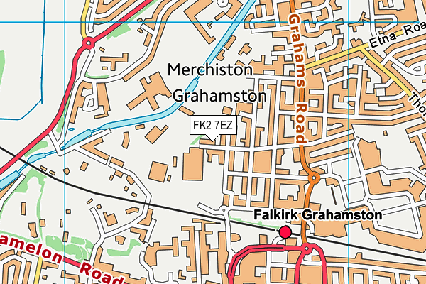 FK2 7EZ map - OS VectorMap District (Ordnance Survey)