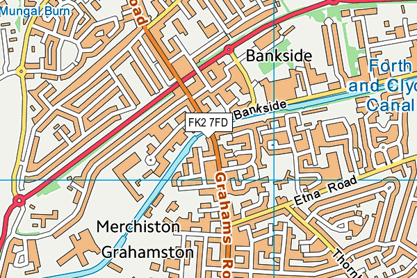 FK2 7FD map - OS VectorMap District (Ordnance Survey)