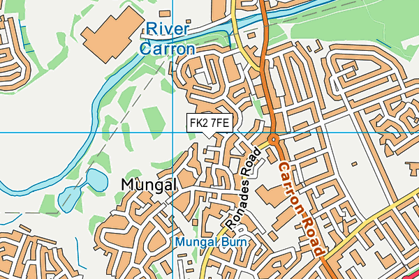 FK2 7FE map - OS VectorMap District (Ordnance Survey)