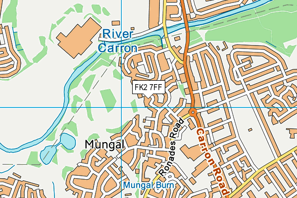 FK2 7FF map - OS VectorMap District (Ordnance Survey)
