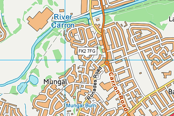 FK2 7FG map - OS VectorMap District (Ordnance Survey)