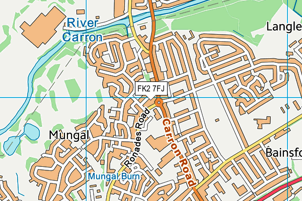 FK2 7FJ map - OS VectorMap District (Ordnance Survey)