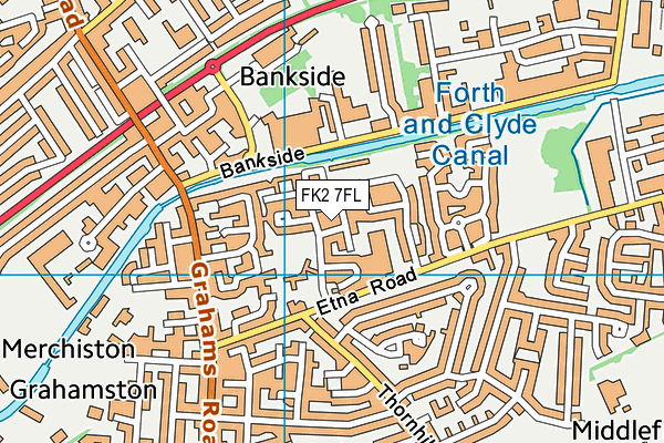 FK2 7FL map - OS VectorMap District (Ordnance Survey)