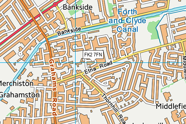 FK2 7FN map - OS VectorMap District (Ordnance Survey)