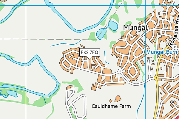 FK2 7FQ map - OS VectorMap District (Ordnance Survey)