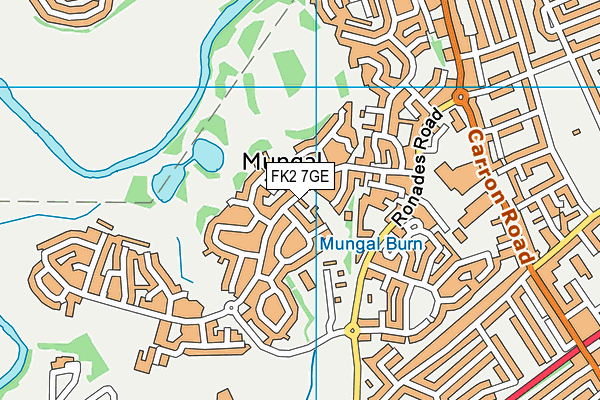 FK2 7GE map - OS VectorMap District (Ordnance Survey)