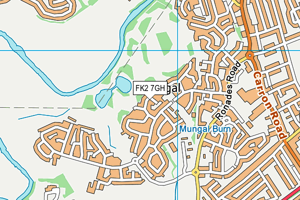 FK2 7GH map - OS VectorMap District (Ordnance Survey)