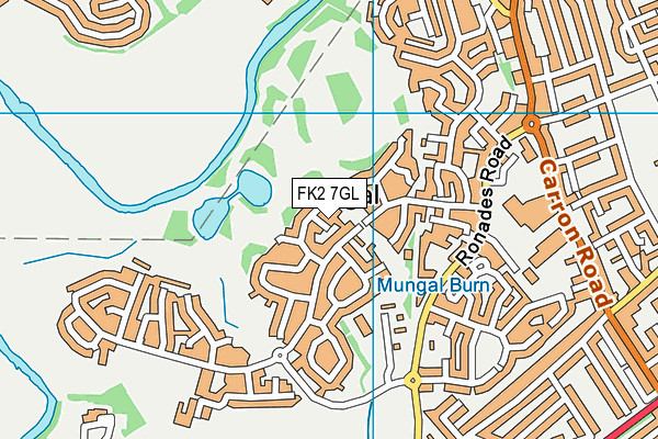 FK2 7GL map - OS VectorMap District (Ordnance Survey)