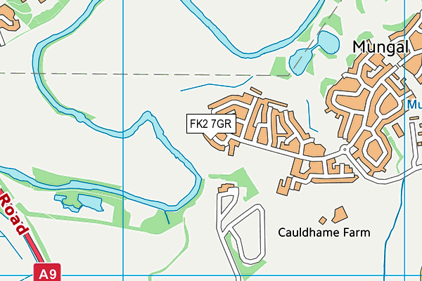 FK2 7GR map - OS VectorMap District (Ordnance Survey)