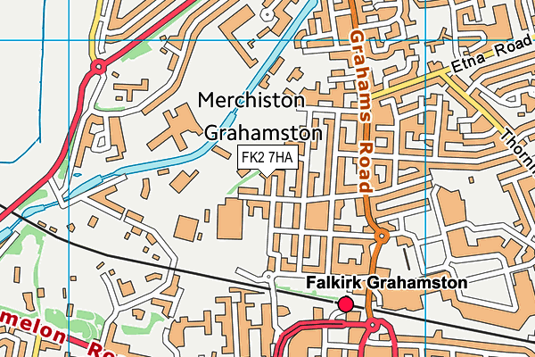 FK2 7HA map - OS VectorMap District (Ordnance Survey)