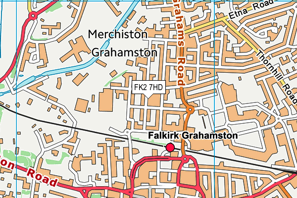 FK2 7HD map - OS VectorMap District (Ordnance Survey)