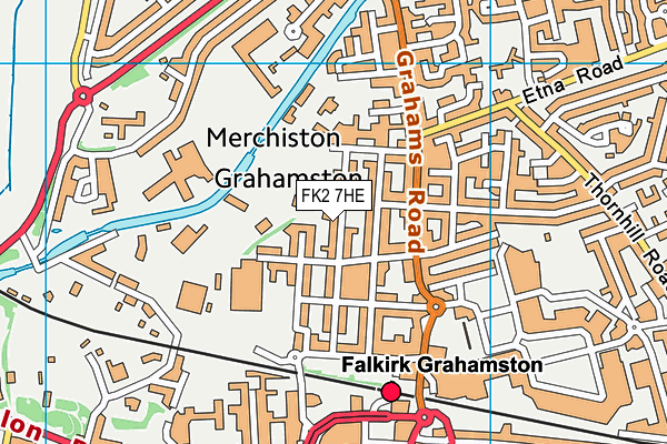 FK2 7HE map - OS VectorMap District (Ordnance Survey)