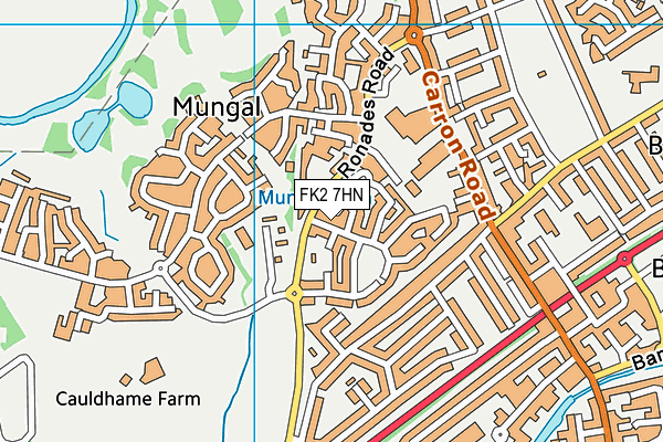 FK2 7HN map - OS VectorMap District (Ordnance Survey)