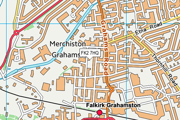 FK2 7HQ map - OS VectorMap District (Ordnance Survey)