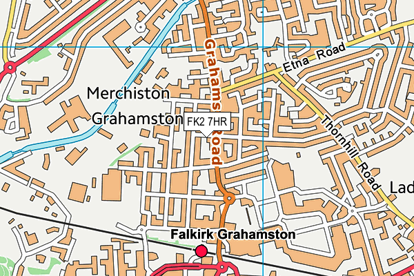 FK2 7HR map - OS VectorMap District (Ordnance Survey)