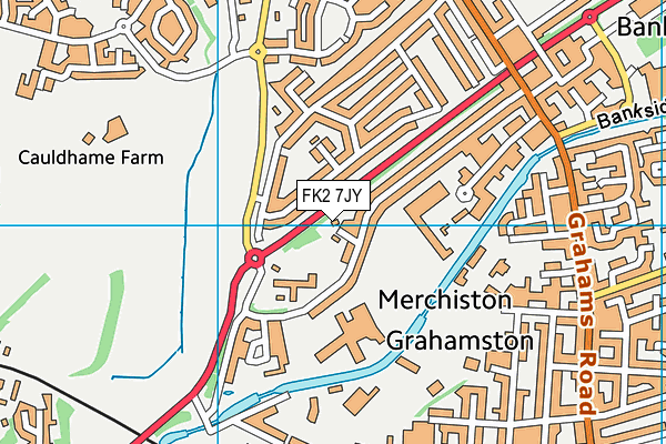 FK2 7JY map - OS VectorMap District (Ordnance Survey)