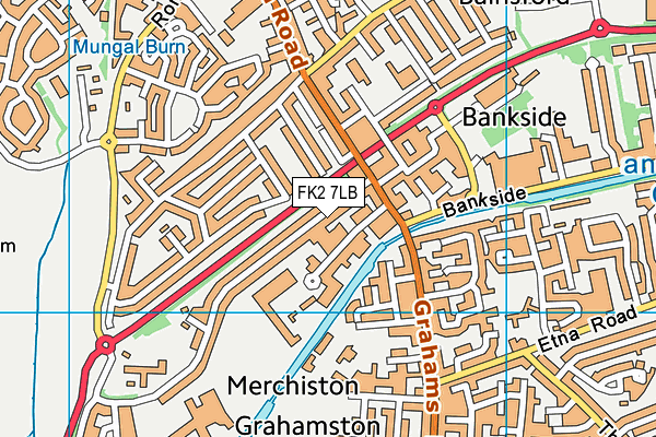 FK2 7LB map - OS VectorMap District (Ordnance Survey)