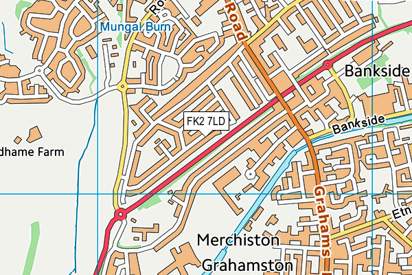 FK2 7LD map - OS VectorMap District (Ordnance Survey)