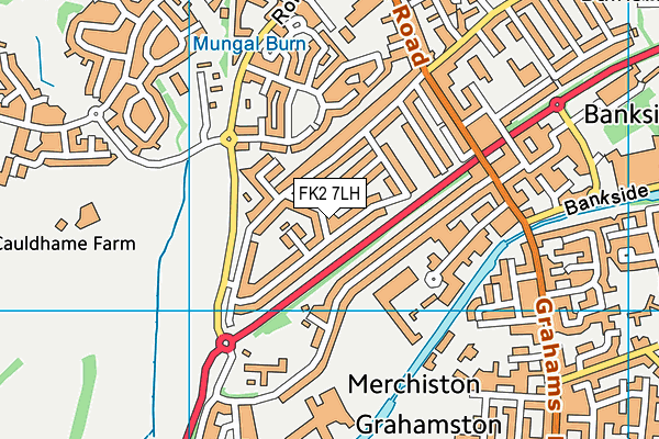 FK2 7LH map - OS VectorMap District (Ordnance Survey)