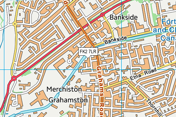 FK2 7LR map - OS VectorMap District (Ordnance Survey)