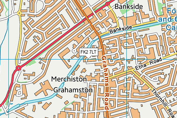 FK2 7LT map - OS VectorMap District (Ordnance Survey)